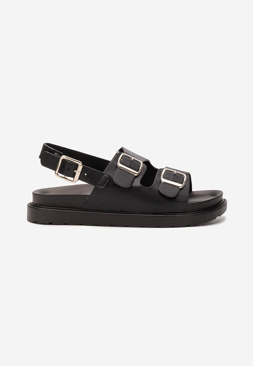 Sandali con plateau Carnia nero