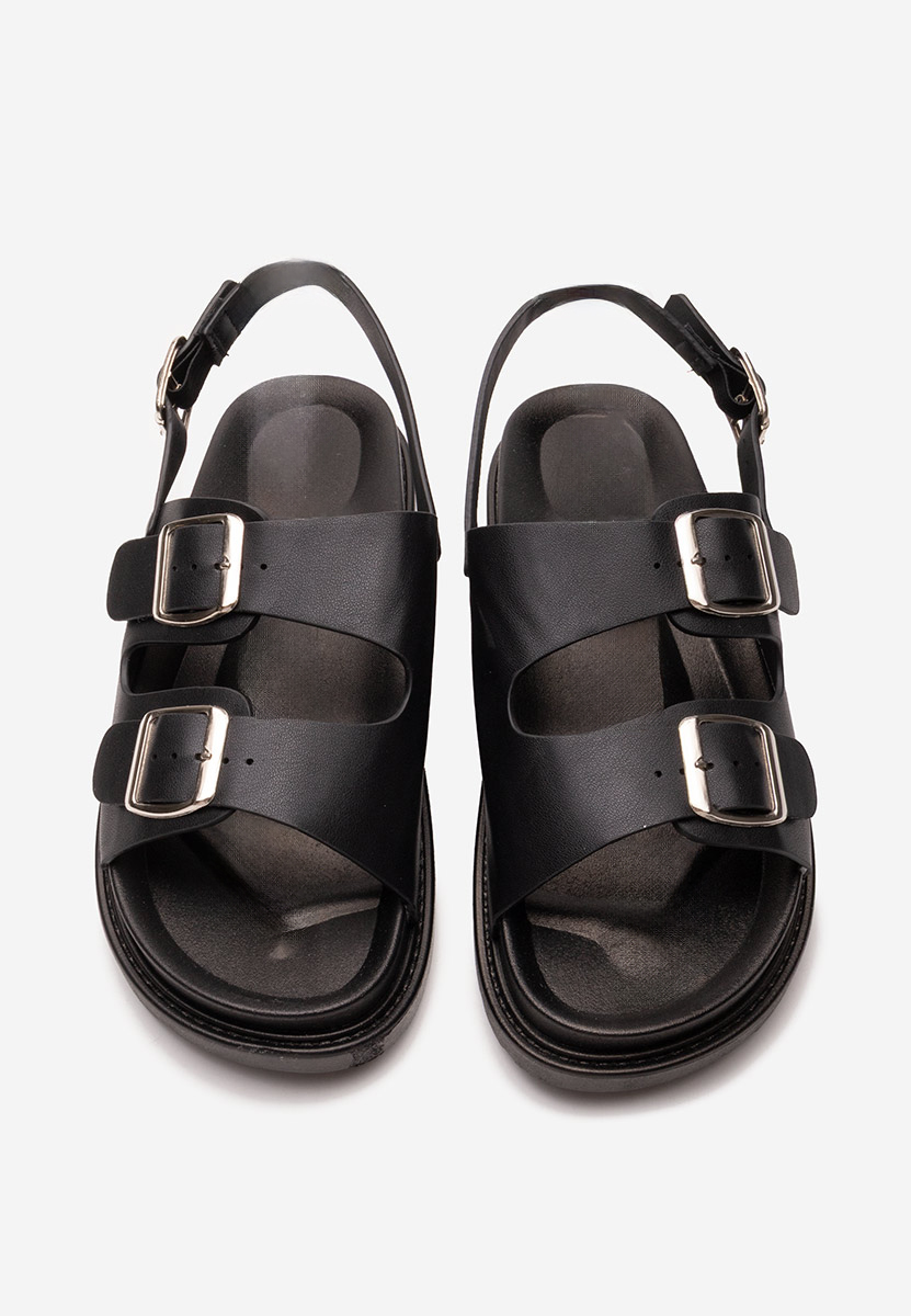 Sandali con plateau Carnia nero