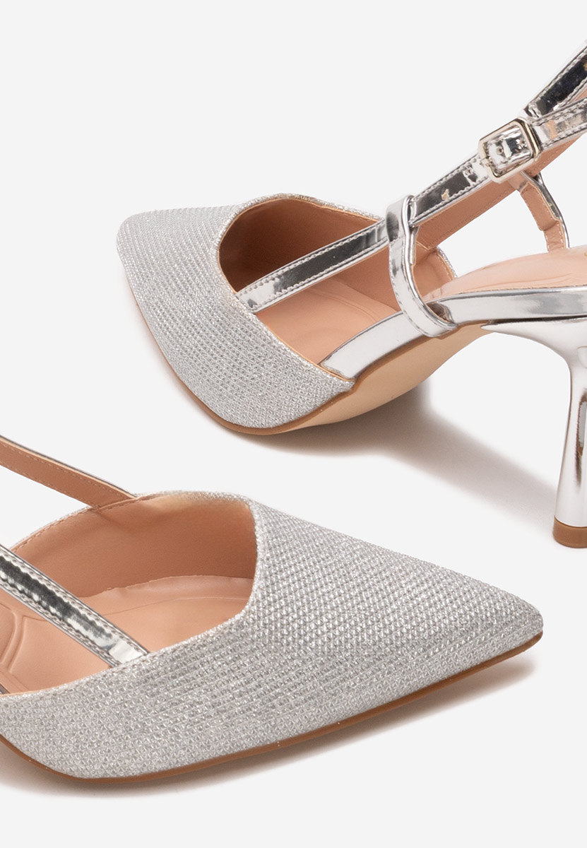 Décolleté Slingback Frezia argento