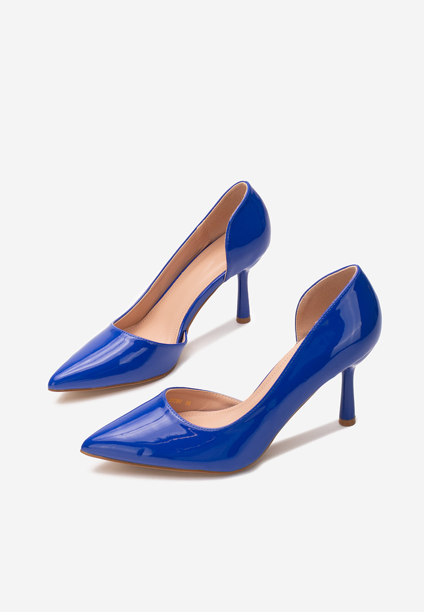 Décolleté tacco a spillo Rannya blu