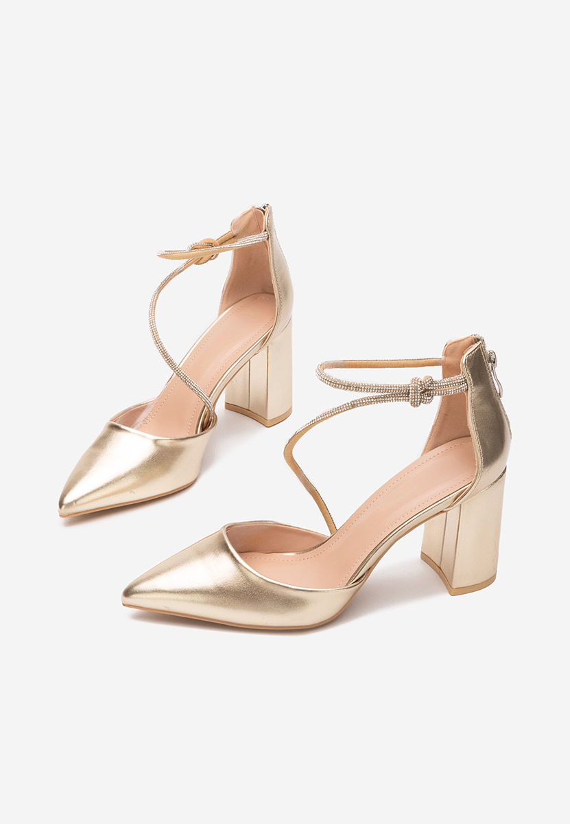Scarpe con tacco largo Analy oro