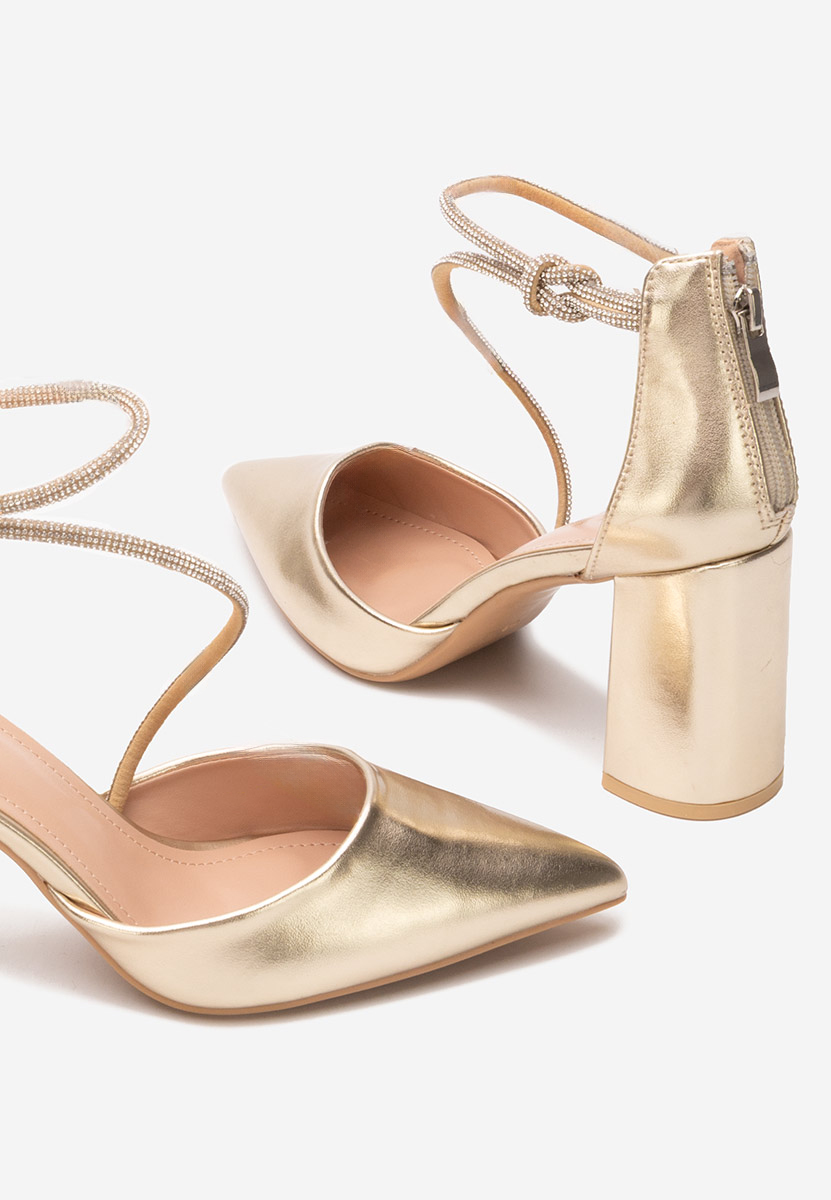 Scarpe con tacco largo Analy oro