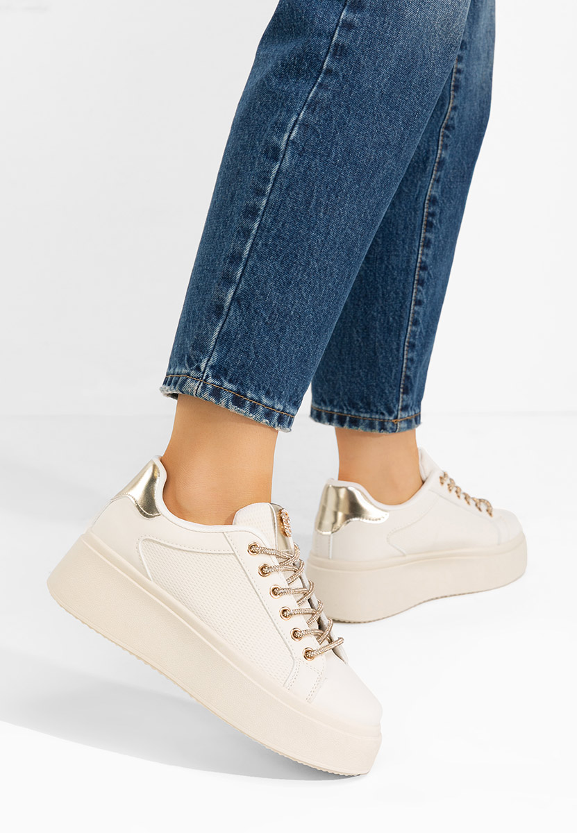 Sneakers con plateau Shauna beige