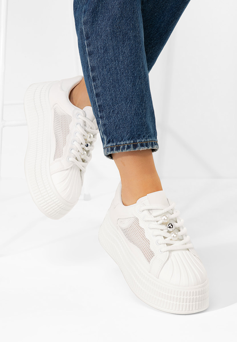 Sneakers con plateau Particia bianchi