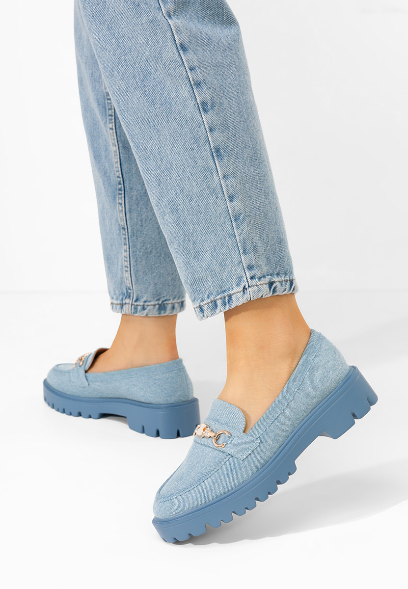 Mocassini donna eleganti Aelle denim