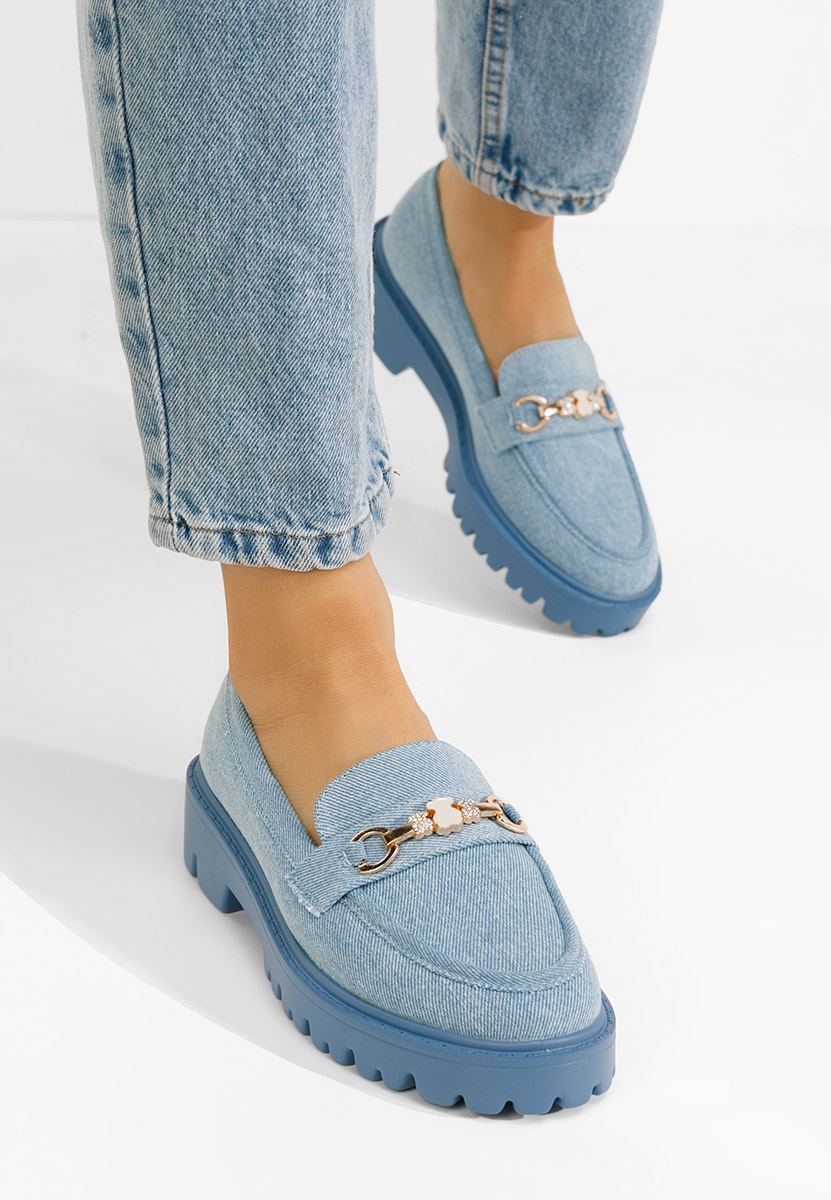 Mocassini donna eleganti Aelle denim