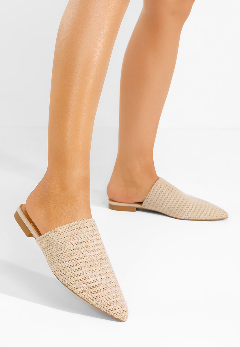 Zoccoli donna Karlyana beige