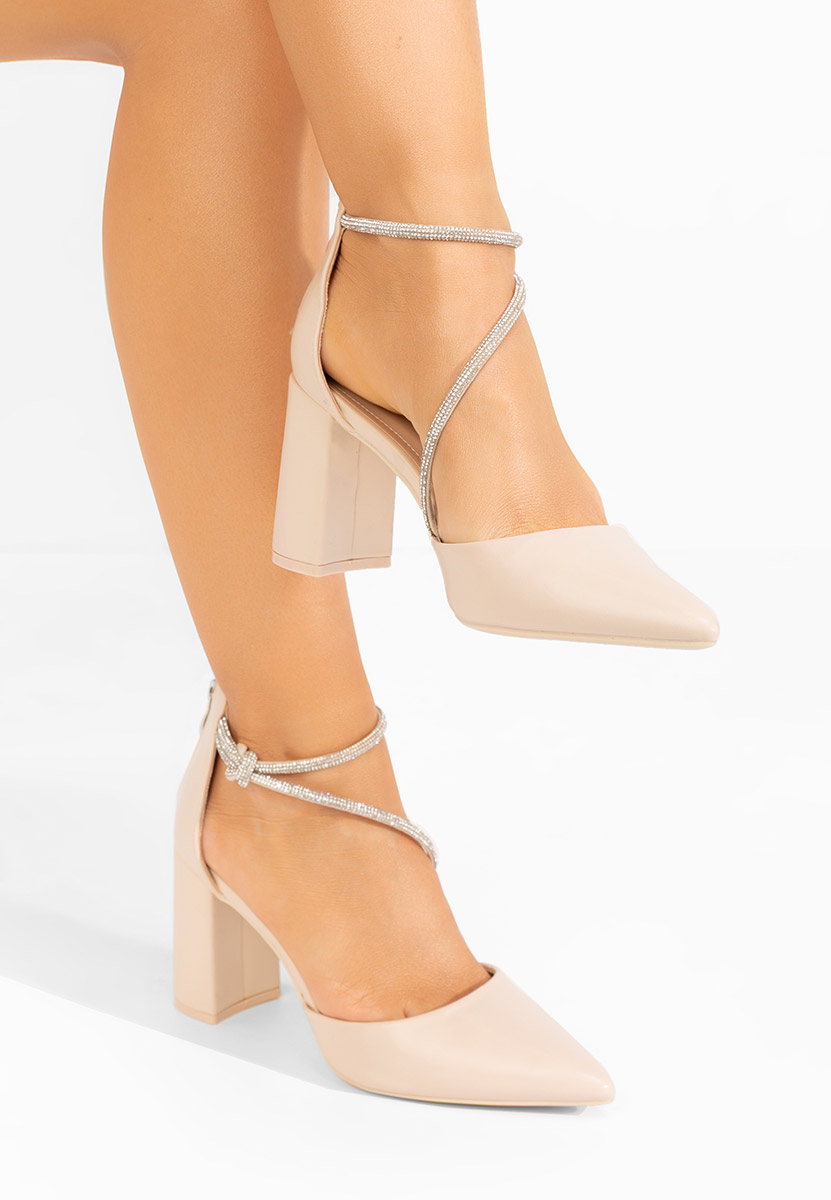 Scarpe con tacco largo Analy beige