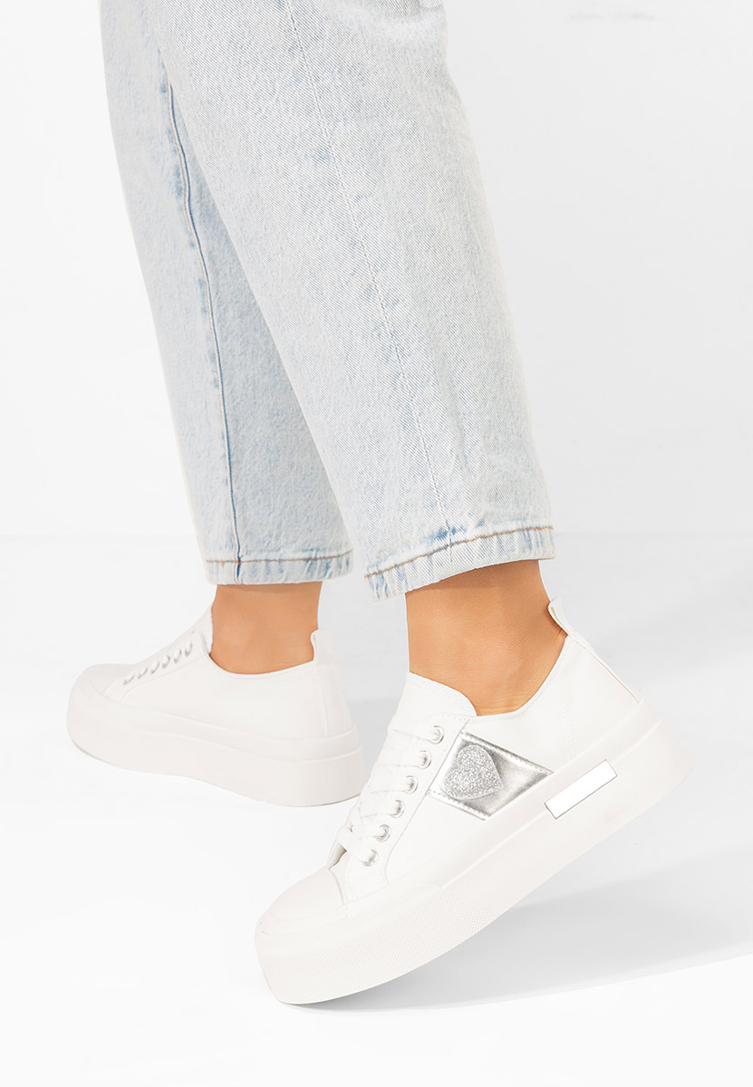 Sneakers con plateau Anasty bianchi
