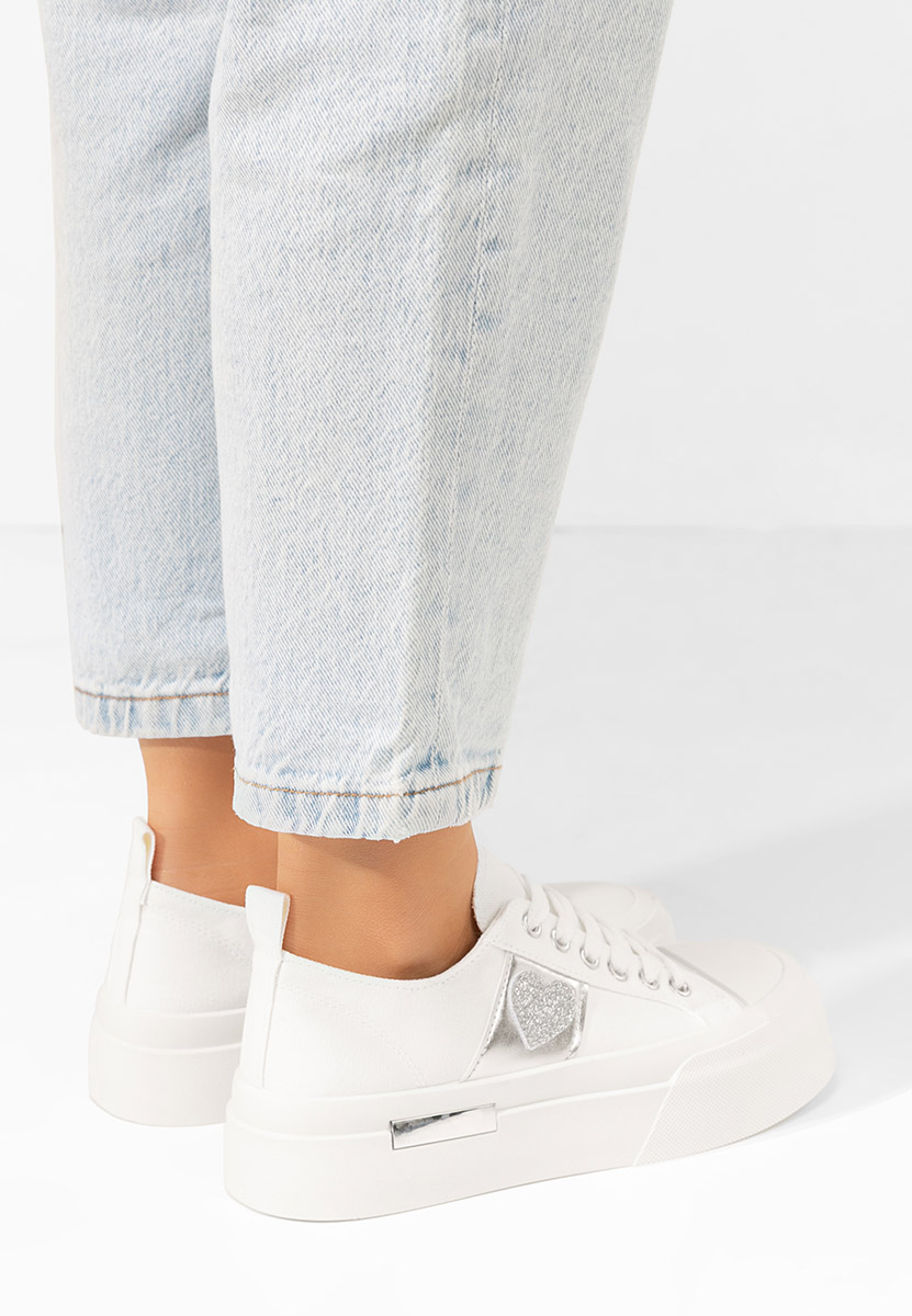 Sneakers con plateau Anasty bianchi