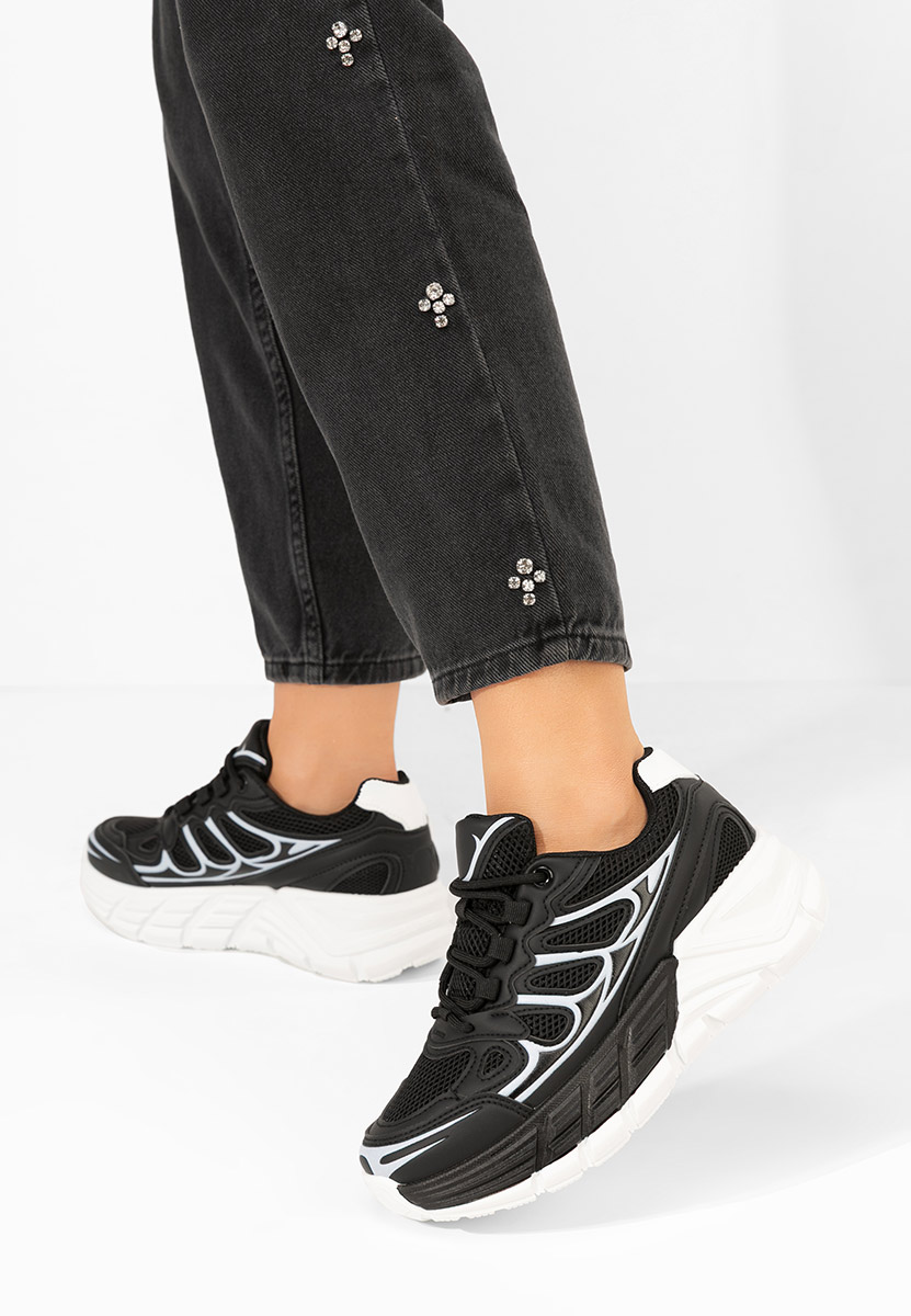Sneakers con zeppa Amberly nero