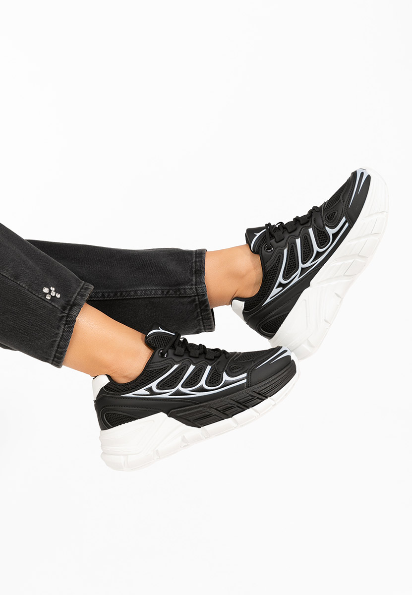 Sneakers con zeppa Amberly nero