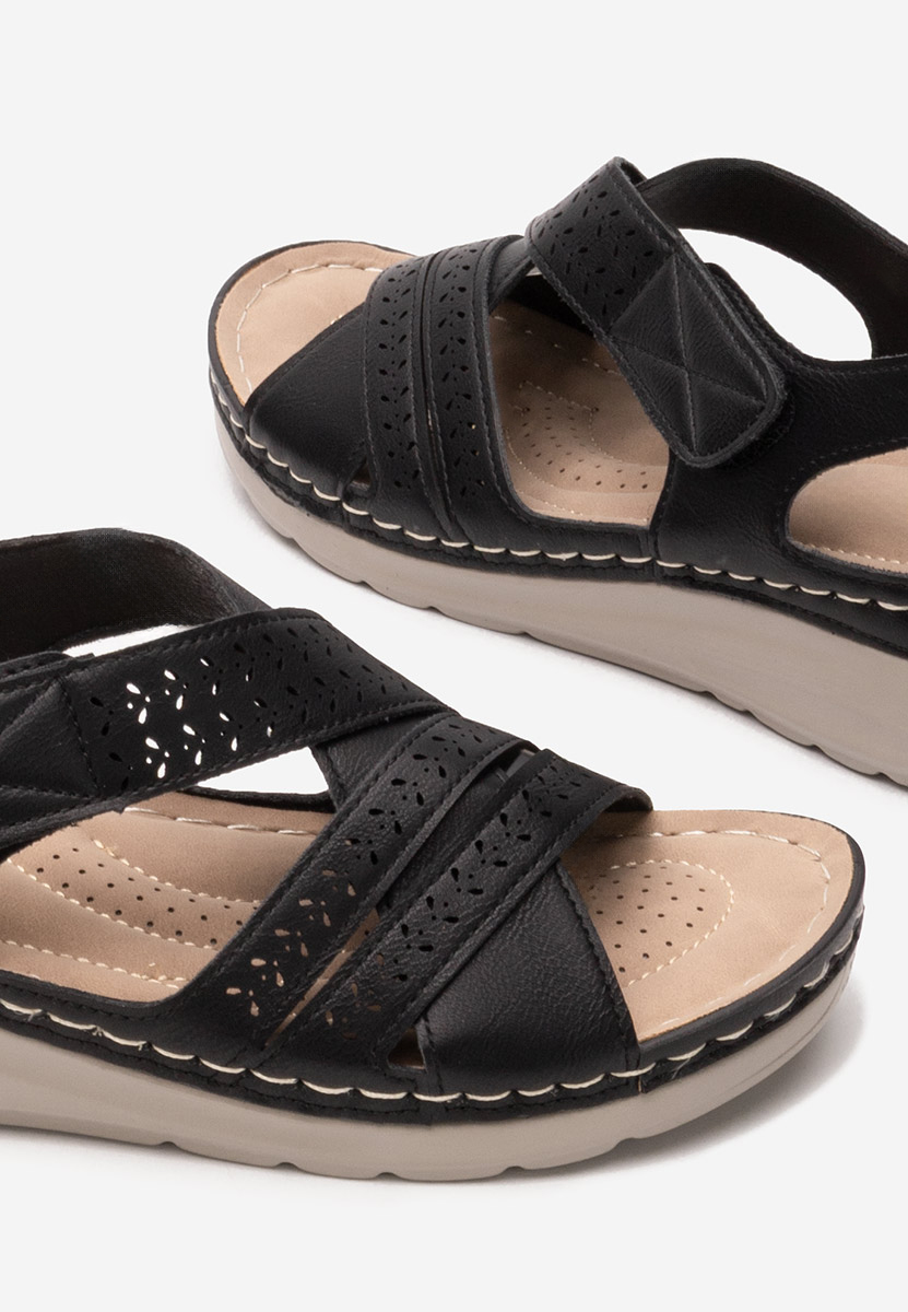 Sandali con plateau Gyovanna nero