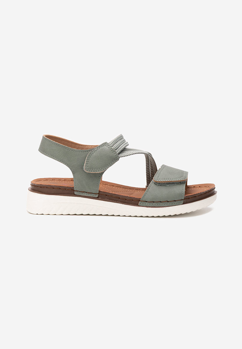 Sandali con plateau Hama verdi