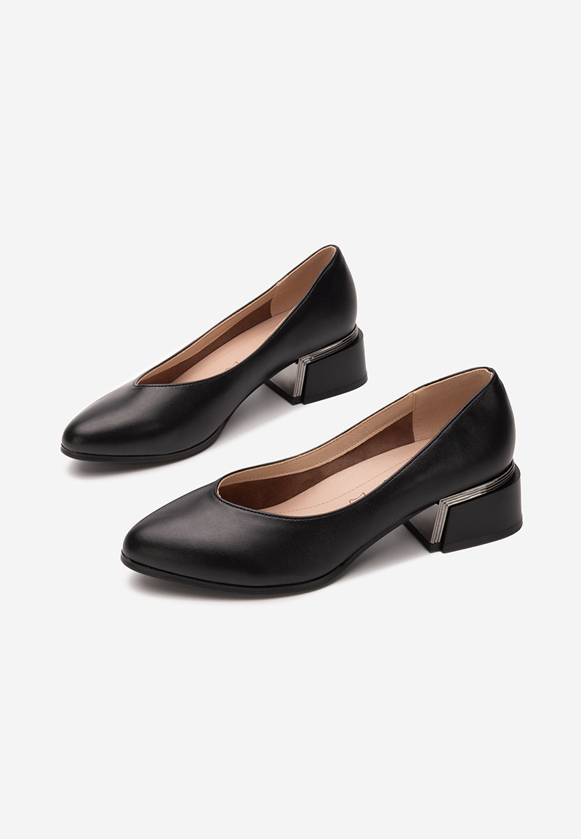 Décolleté tacco largo Meliciana nero