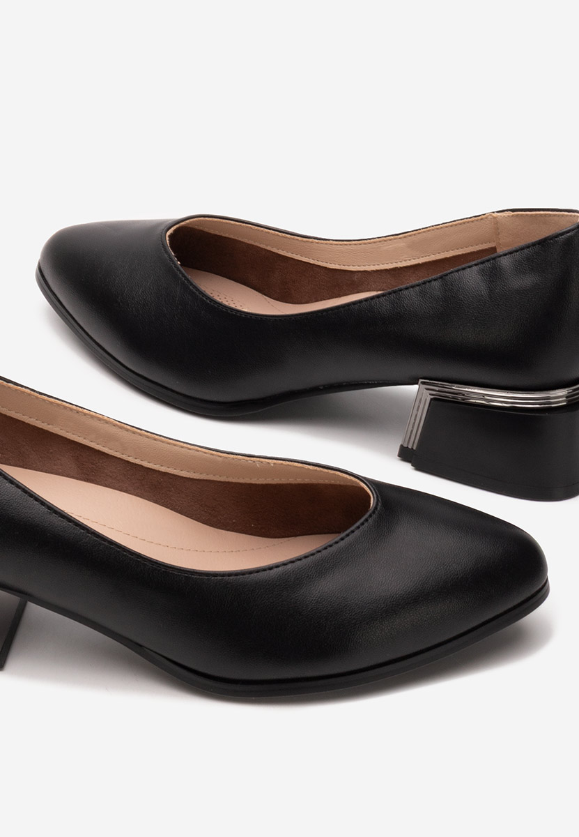 Décolleté tacco largo Meliciana nero