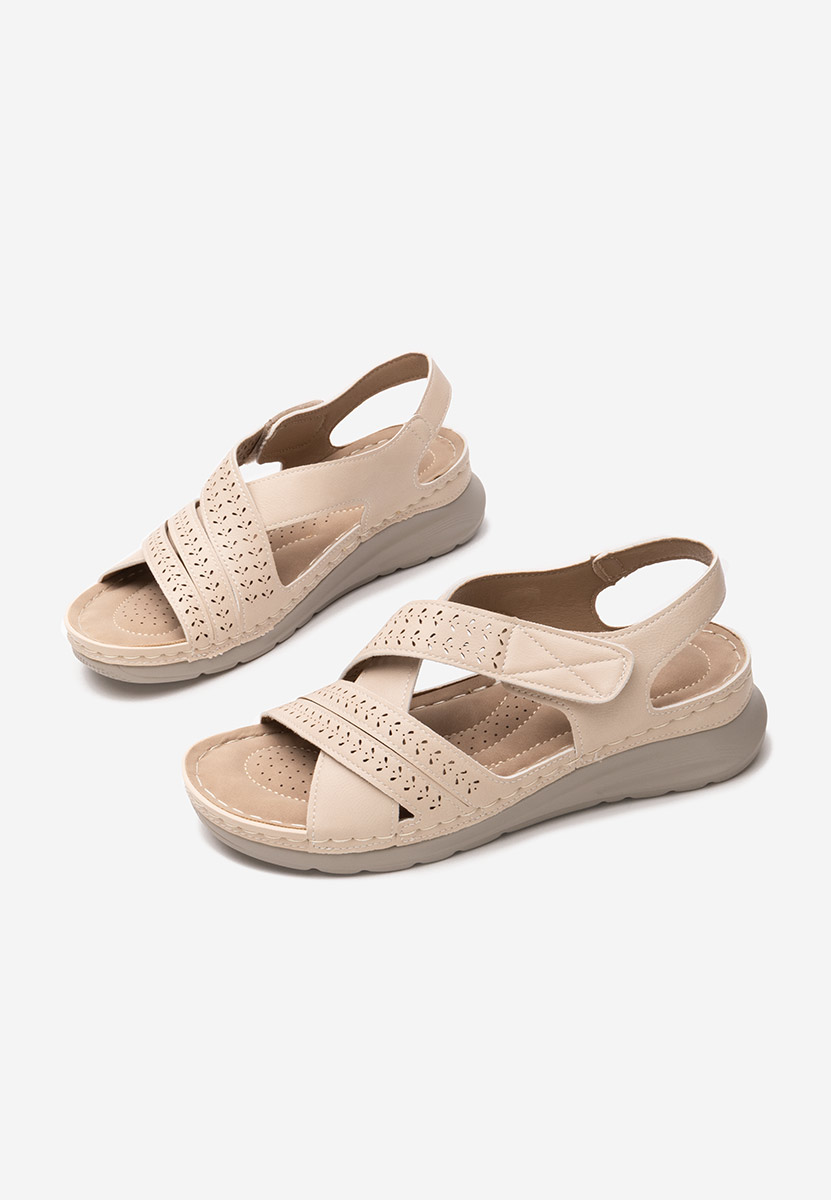 Sandali con plateau Gyovanna beige