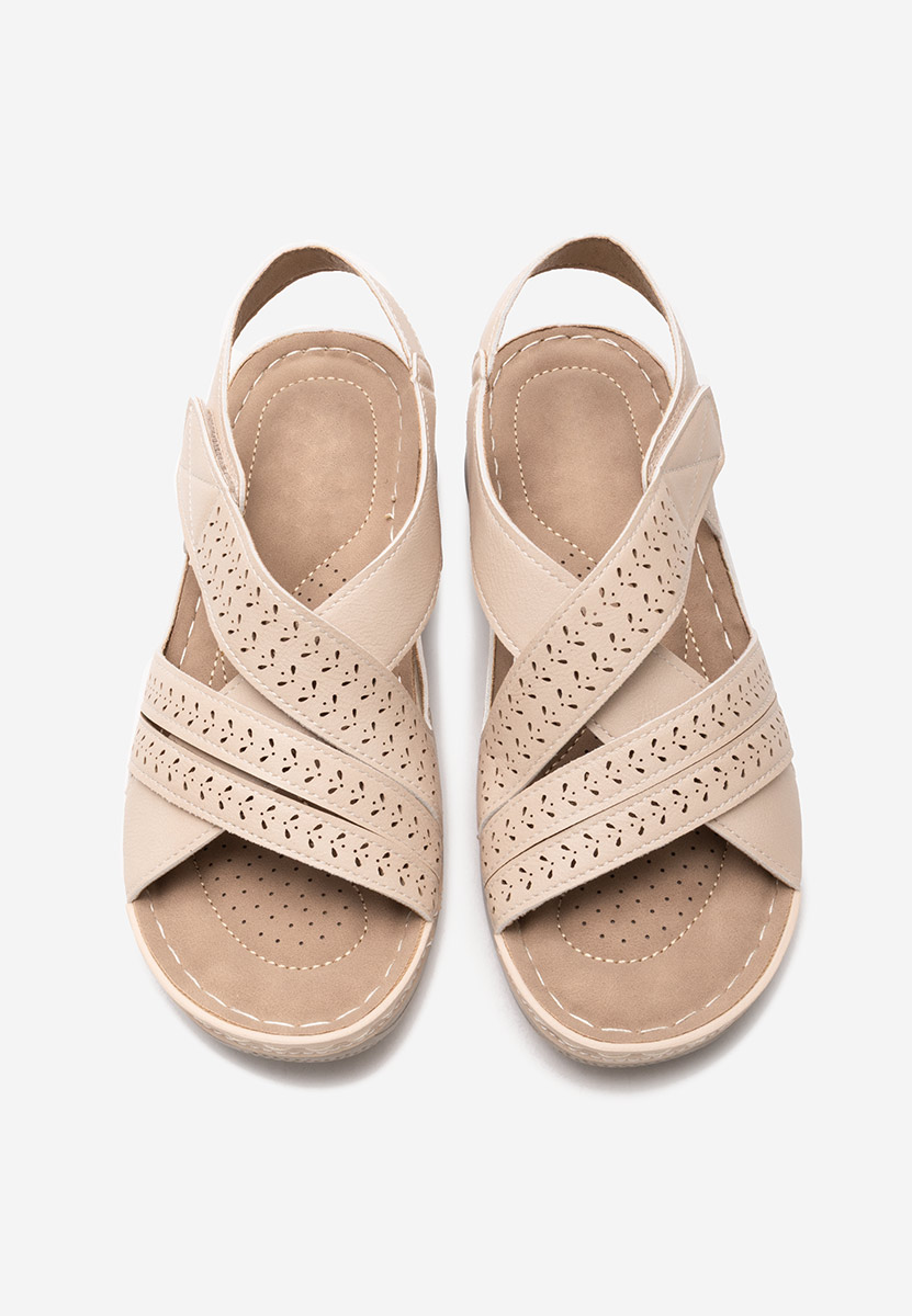 Sandali con plateau Gyovanna beige