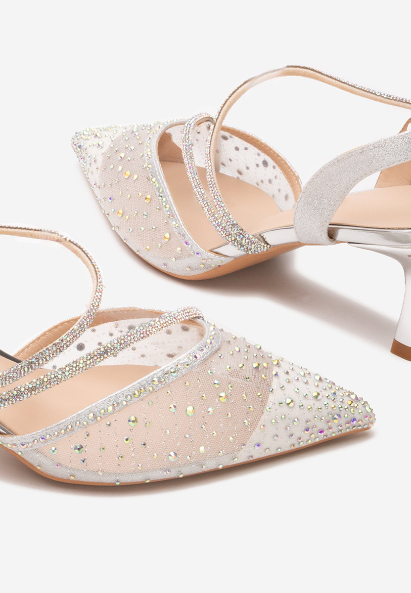Décolleté Slingback Malory argento