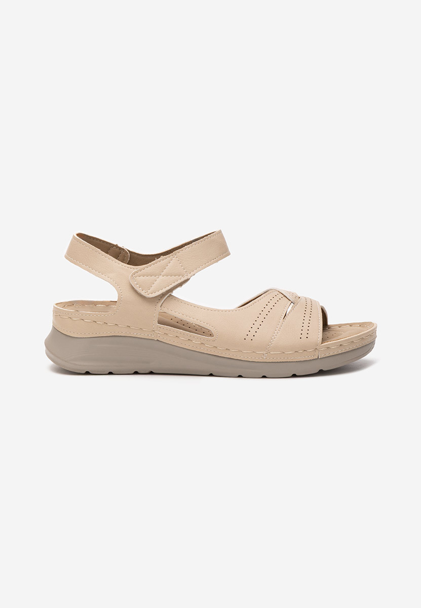 Sandali con plateau Shasta beige