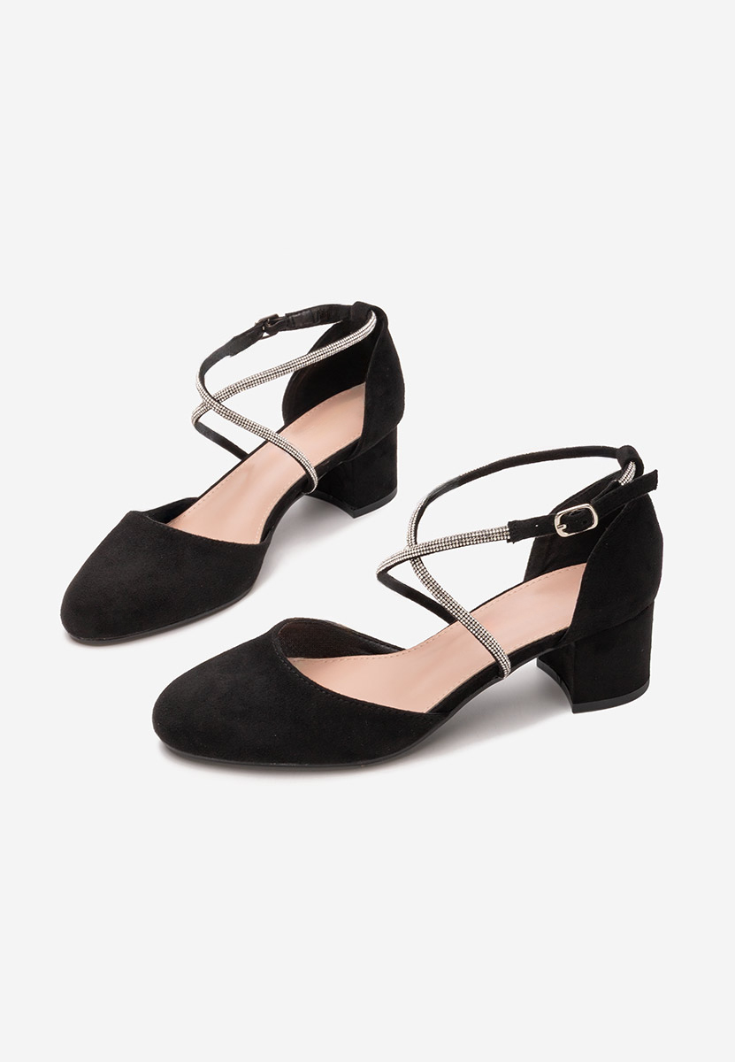 Décolleté tacco largo Wava nero