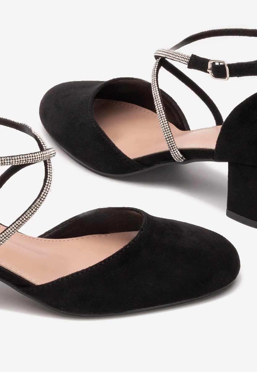 Décolleté tacco largo Wava nero