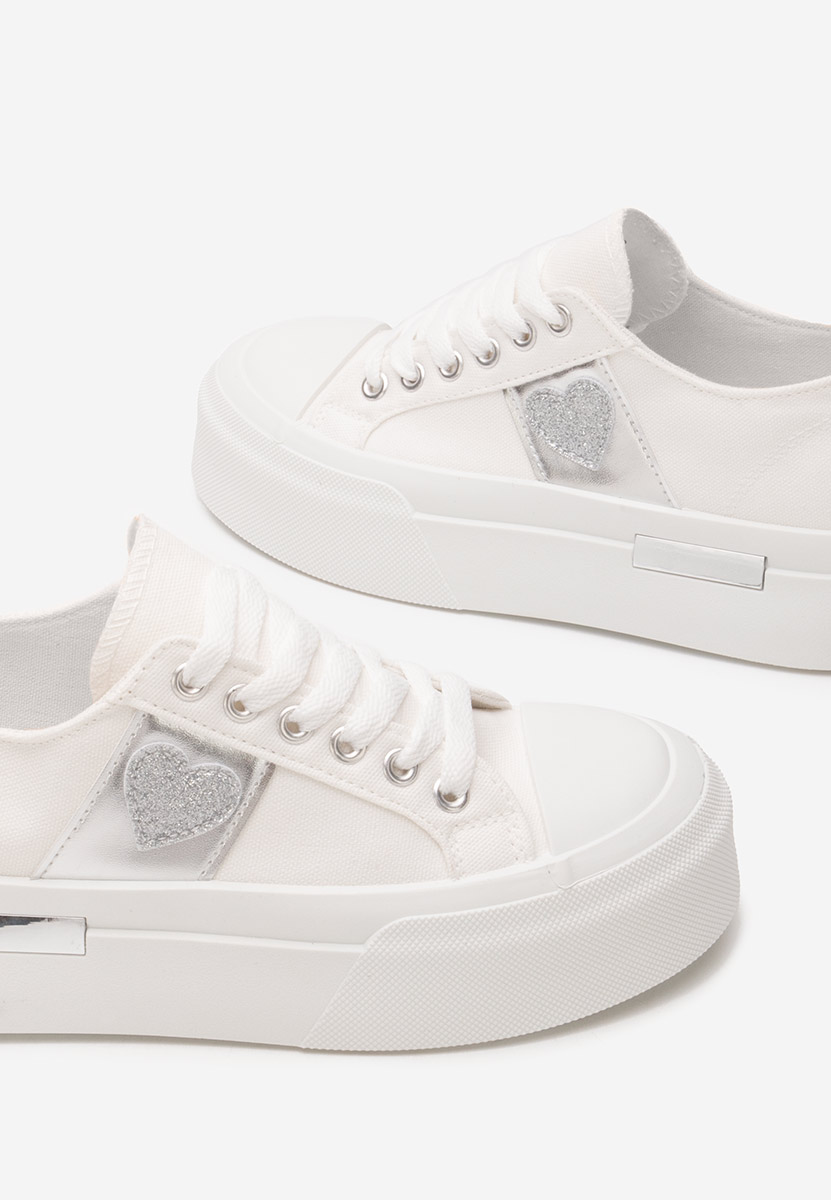 Sneakers con plateau Anasty bianchi