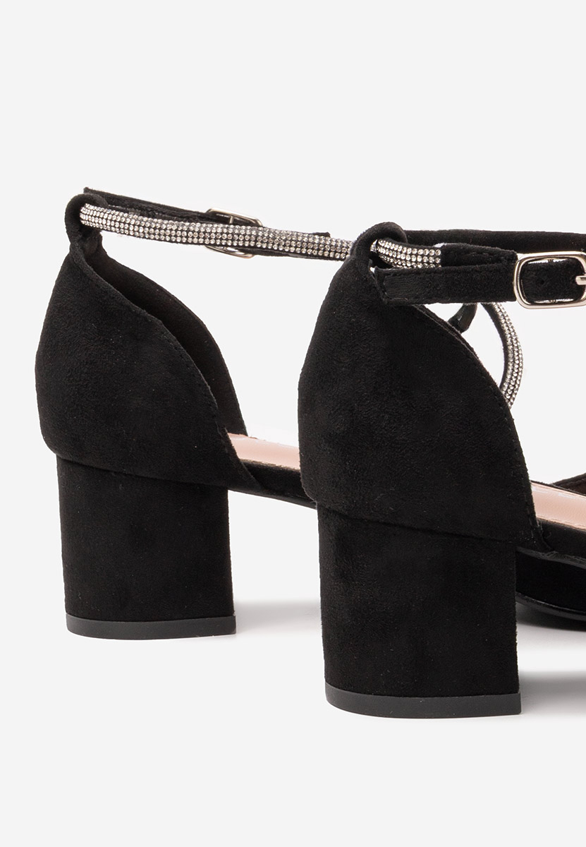 Décolleté tacco largo Wava nero