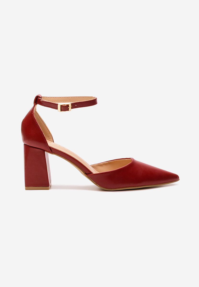 Décolleté tacco largo Nedelia rosso