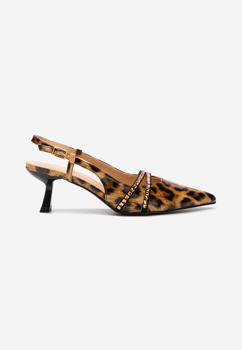 Décolleté Slingback Crinna leopardi