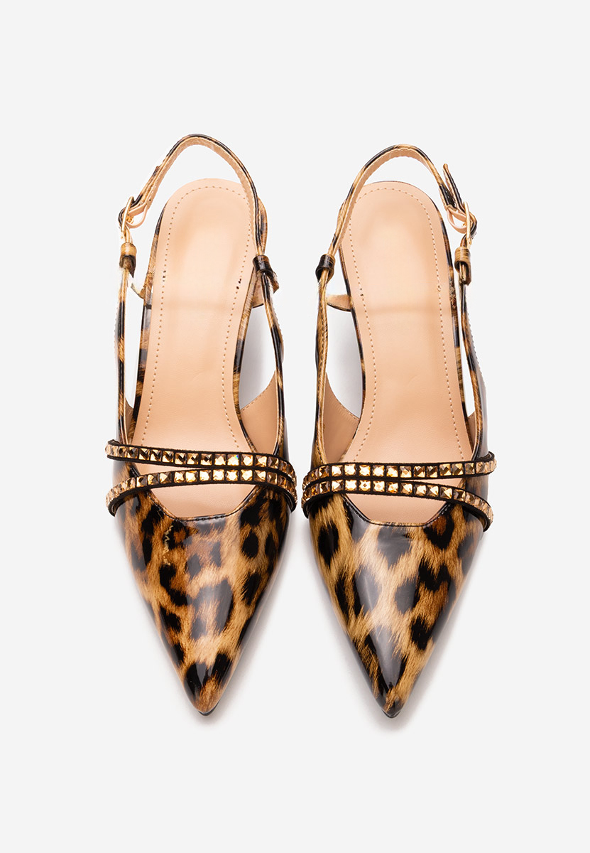 Décolleté Slingback Crinna leopardi