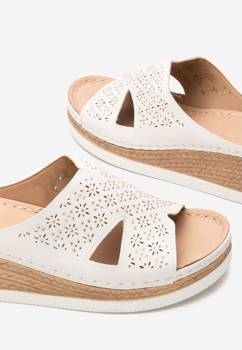 Ciabatte platform Soffia bianchi