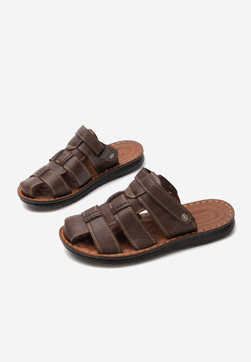 Pantofole da uomo Walter marrone