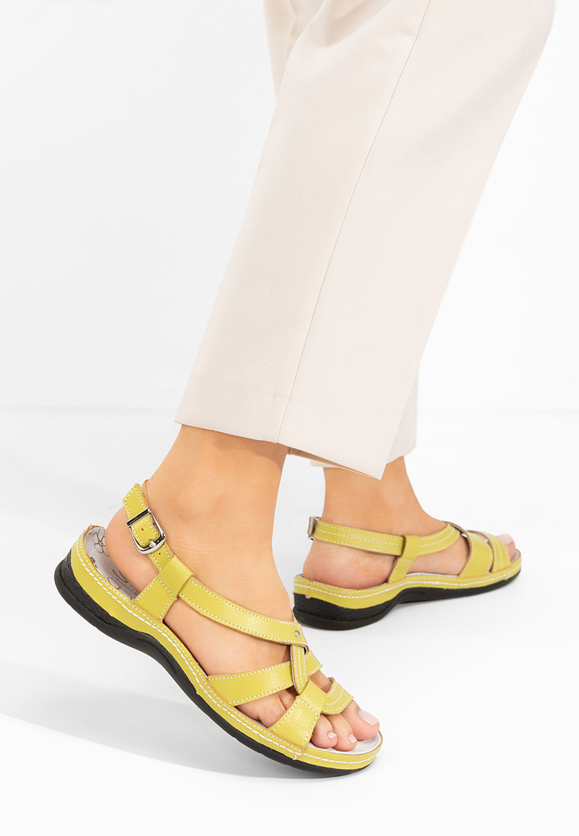 Sandali cuoio Zinga turchese