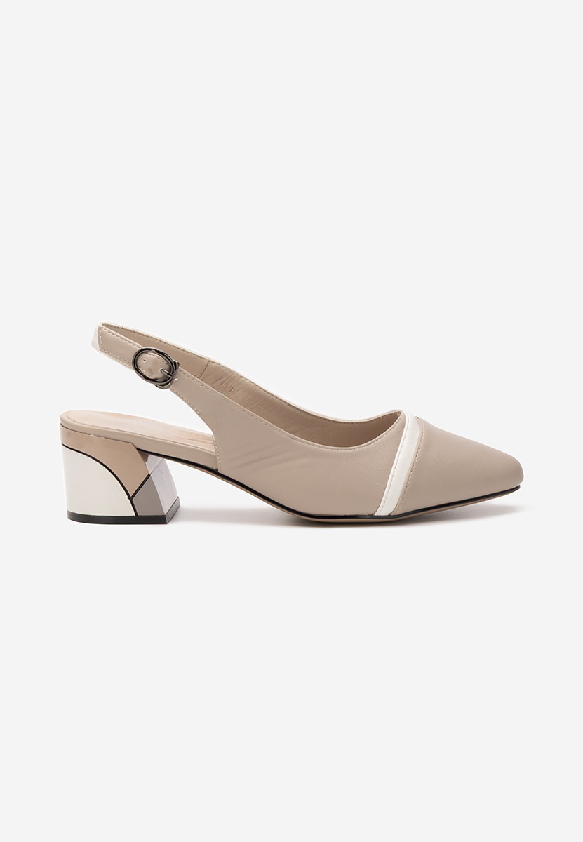 Décolleté tacco largo Abenysa beige