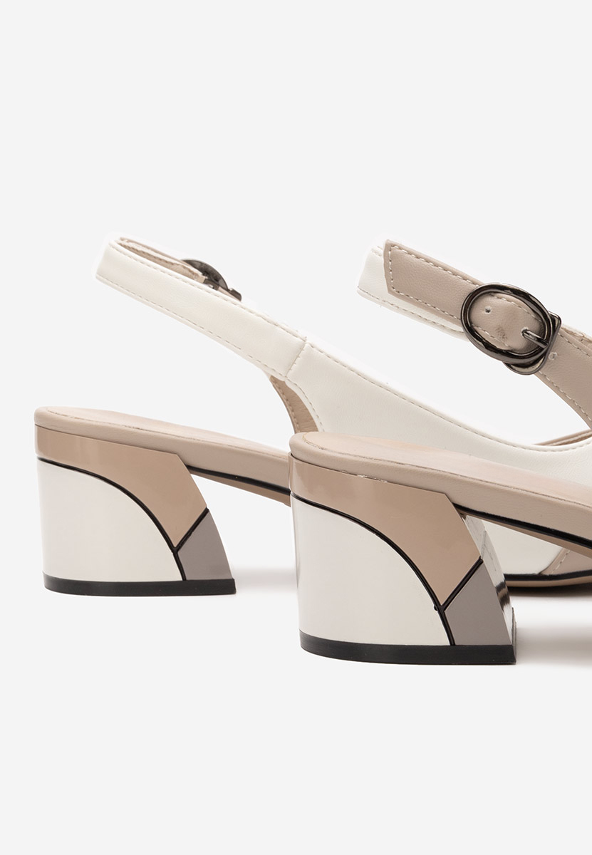 Décolleté tacco largo Abenysa beige