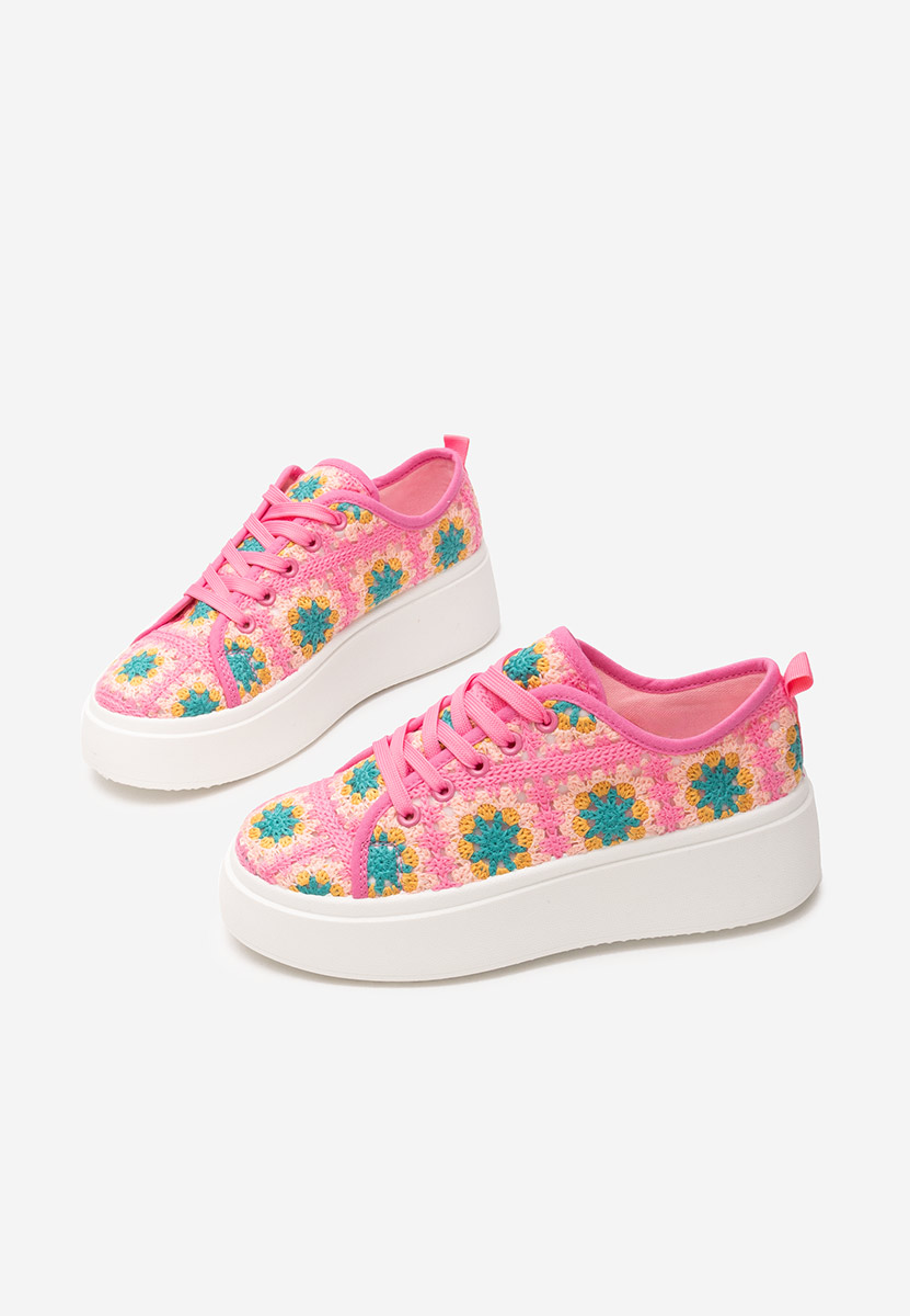 Sneakers con plateau Maricruz rosa