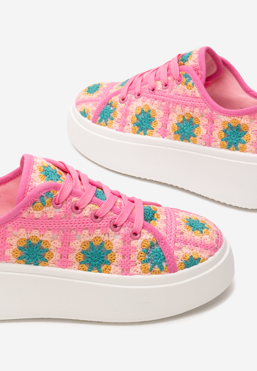 Sneakers con plateau Maricruz rosa