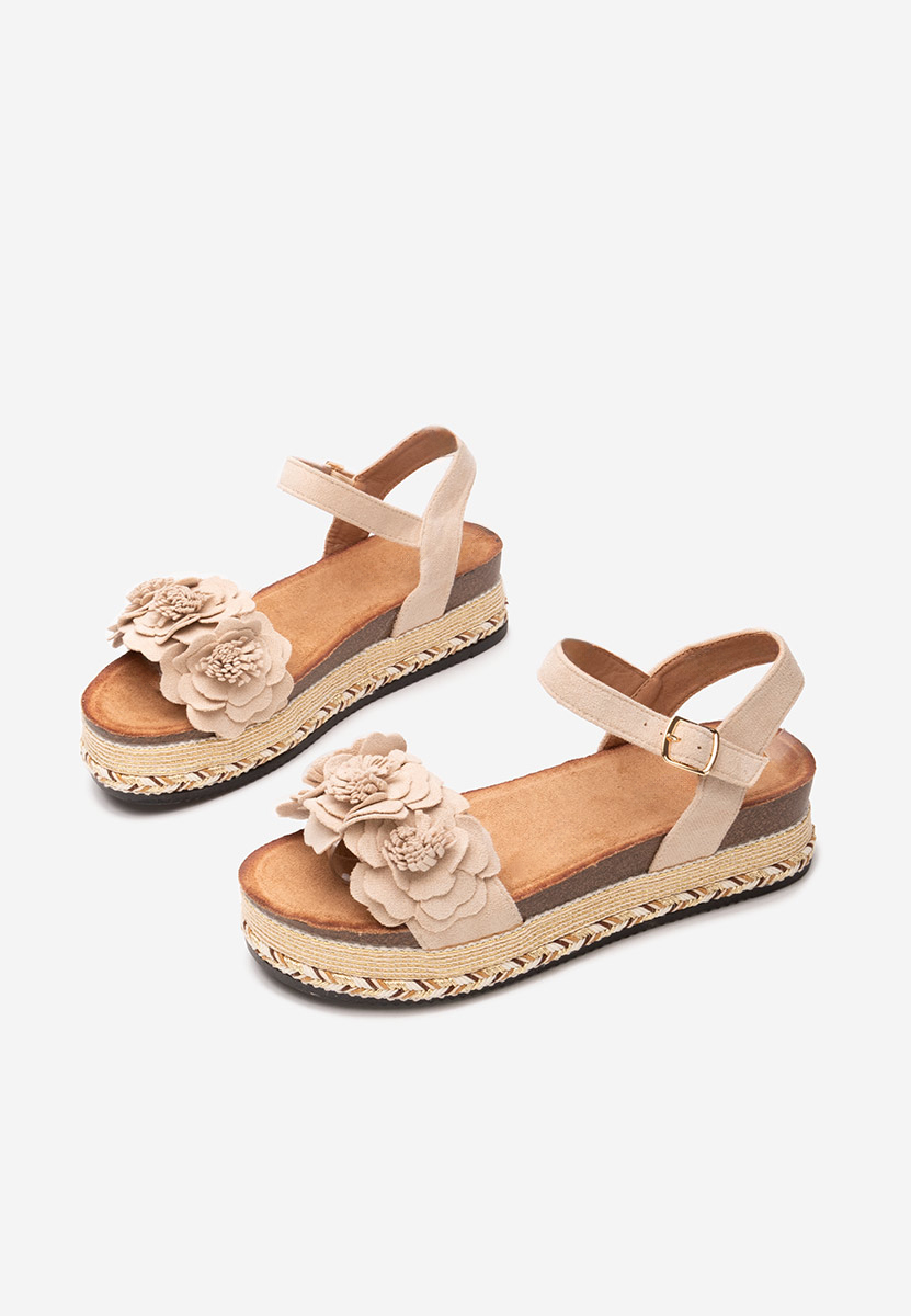 Sandali platform Sopia beige