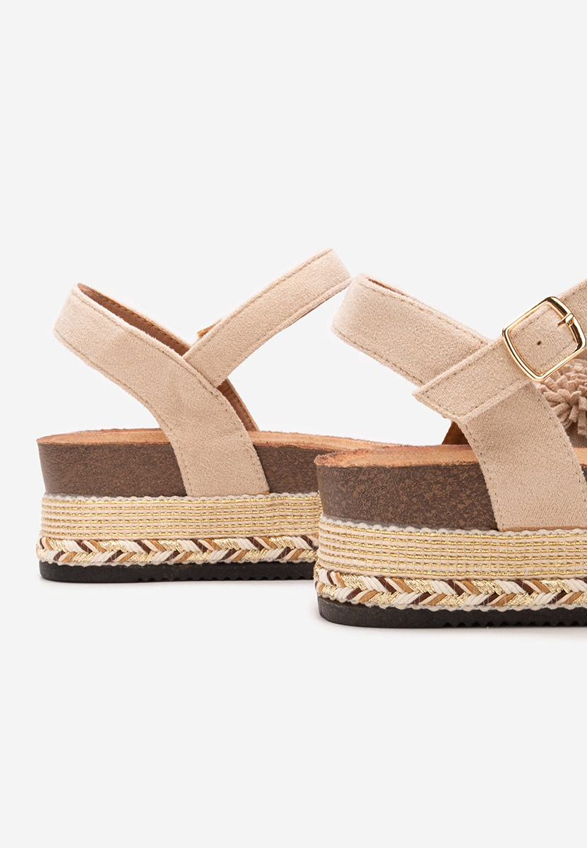 Sandali platform Sopia beige