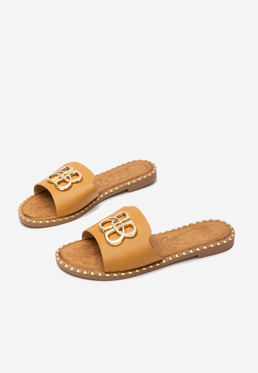 Ciabatte donna Evelina camel