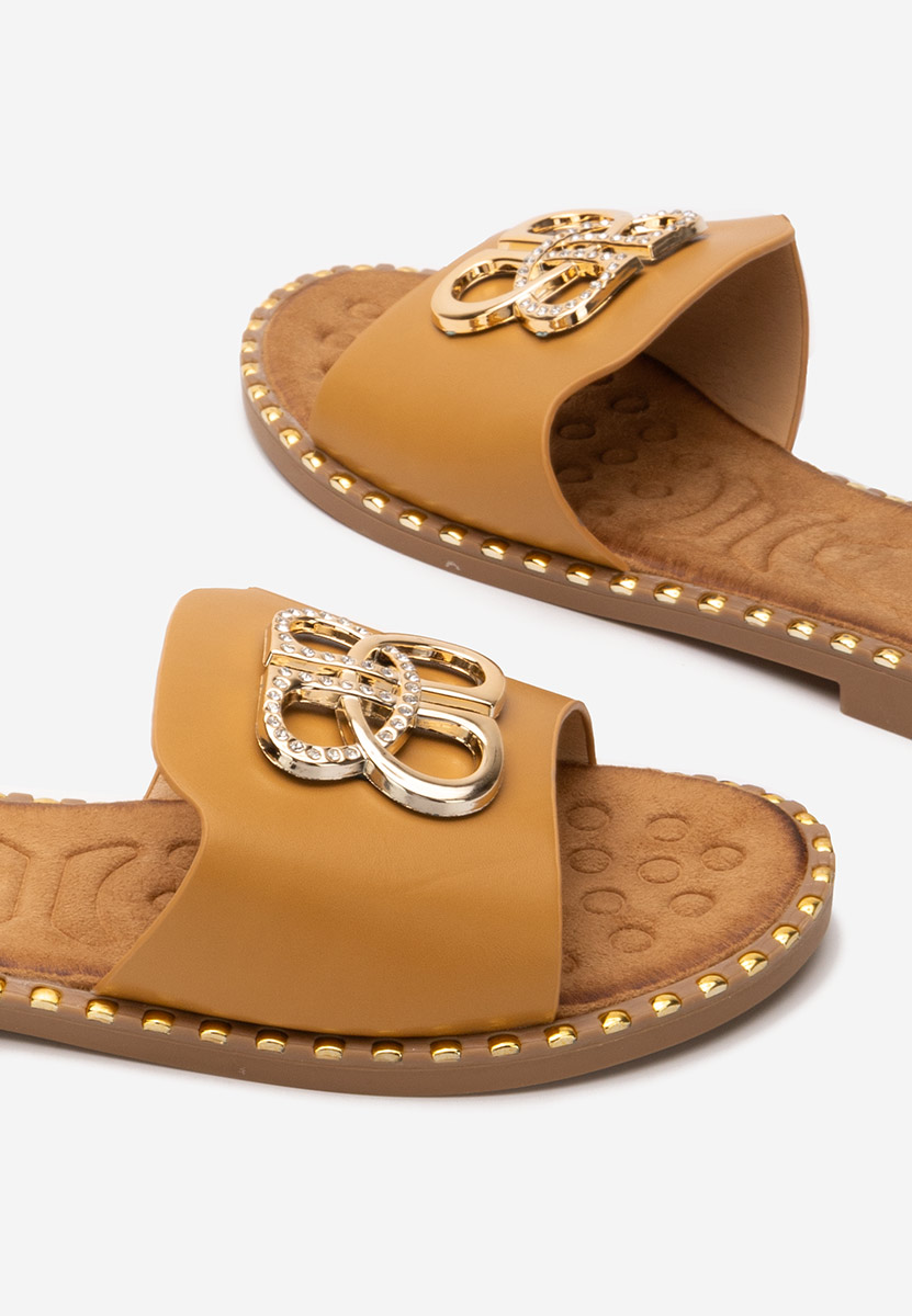 Ciabatte donna Evelina camel