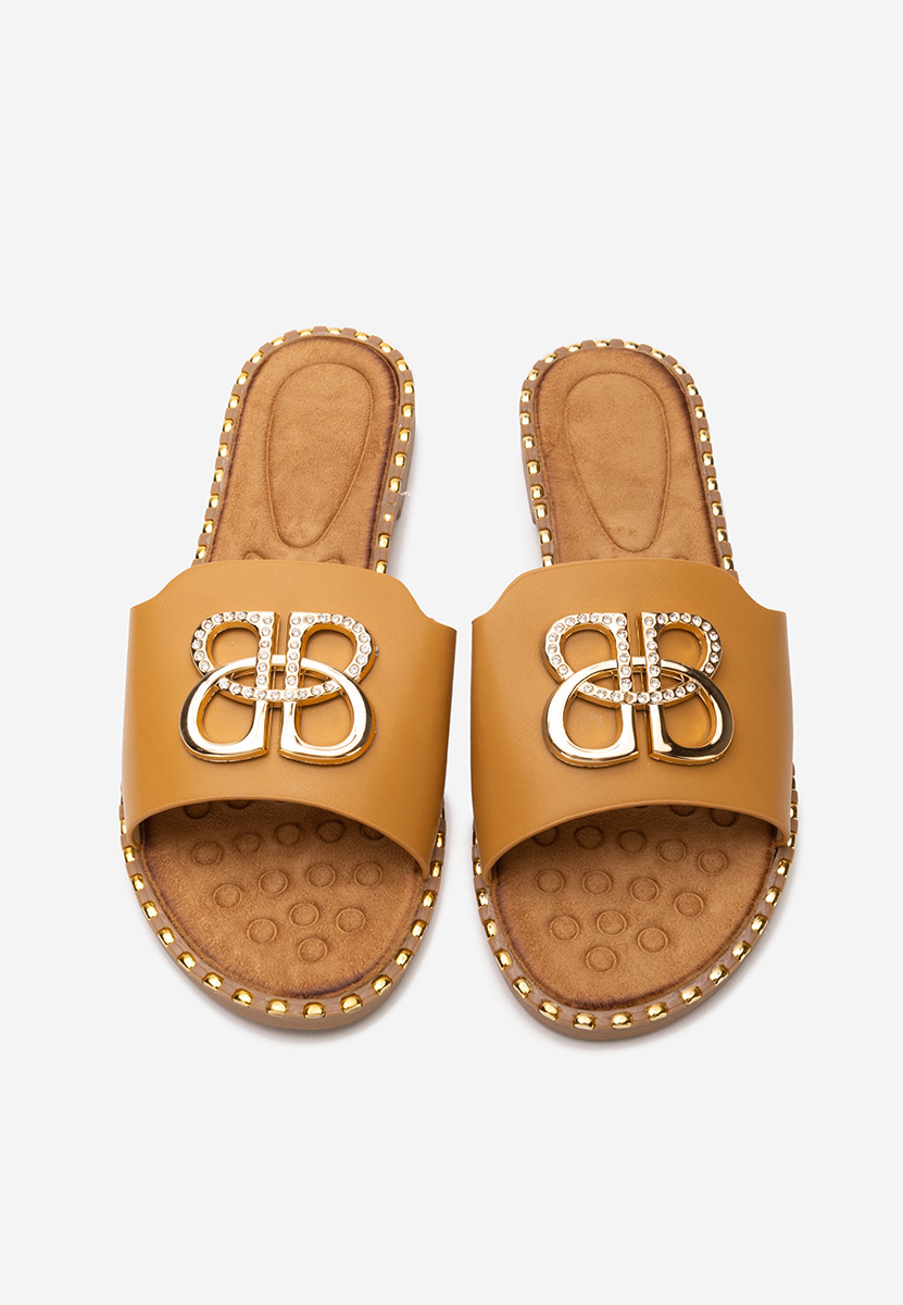 Ciabatte donna Evelina camel