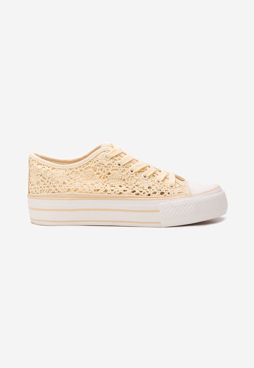 Scarpe da ginnastica donna Mylanca beige