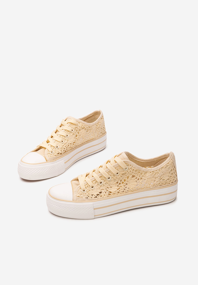 Scarpe da ginnastica donna Mylanca beige