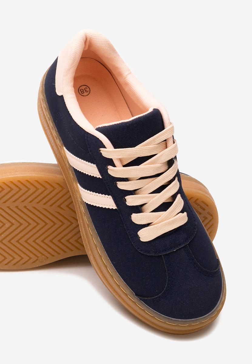 Sneakers con plateau Joela blu marine