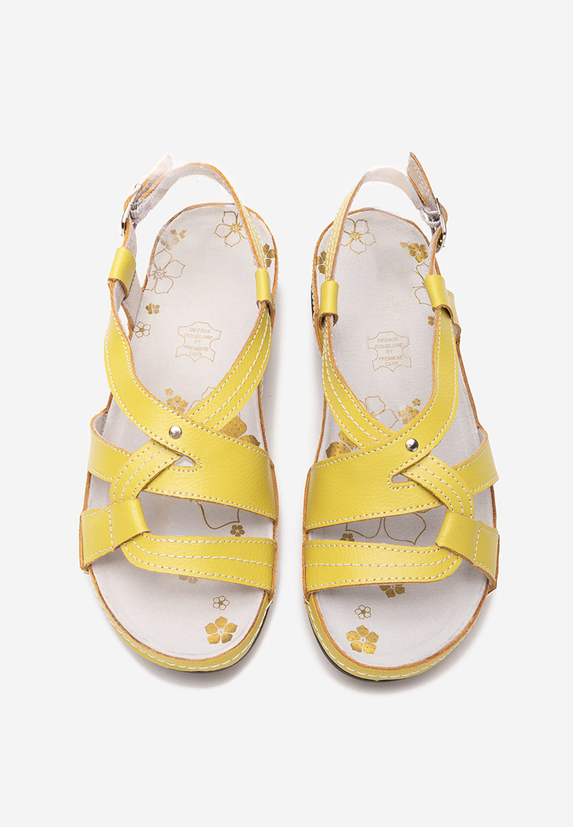 Sandali cuoio Zinga turchese