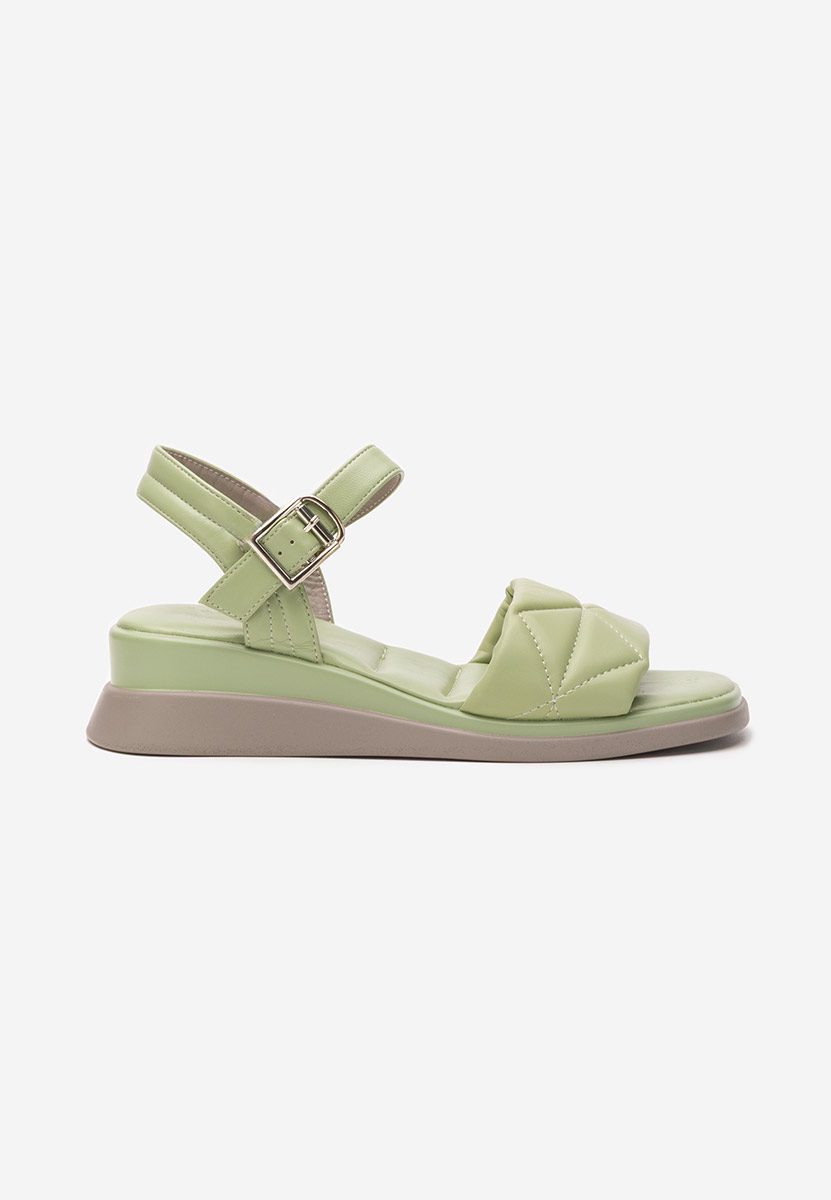 Sandali con plateau Brenta verdi