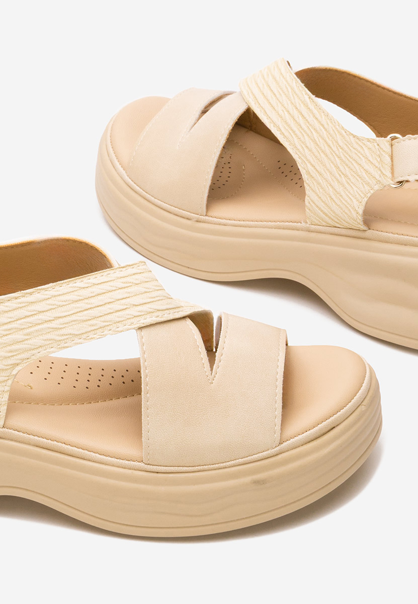 Sandali platform Ilise beige