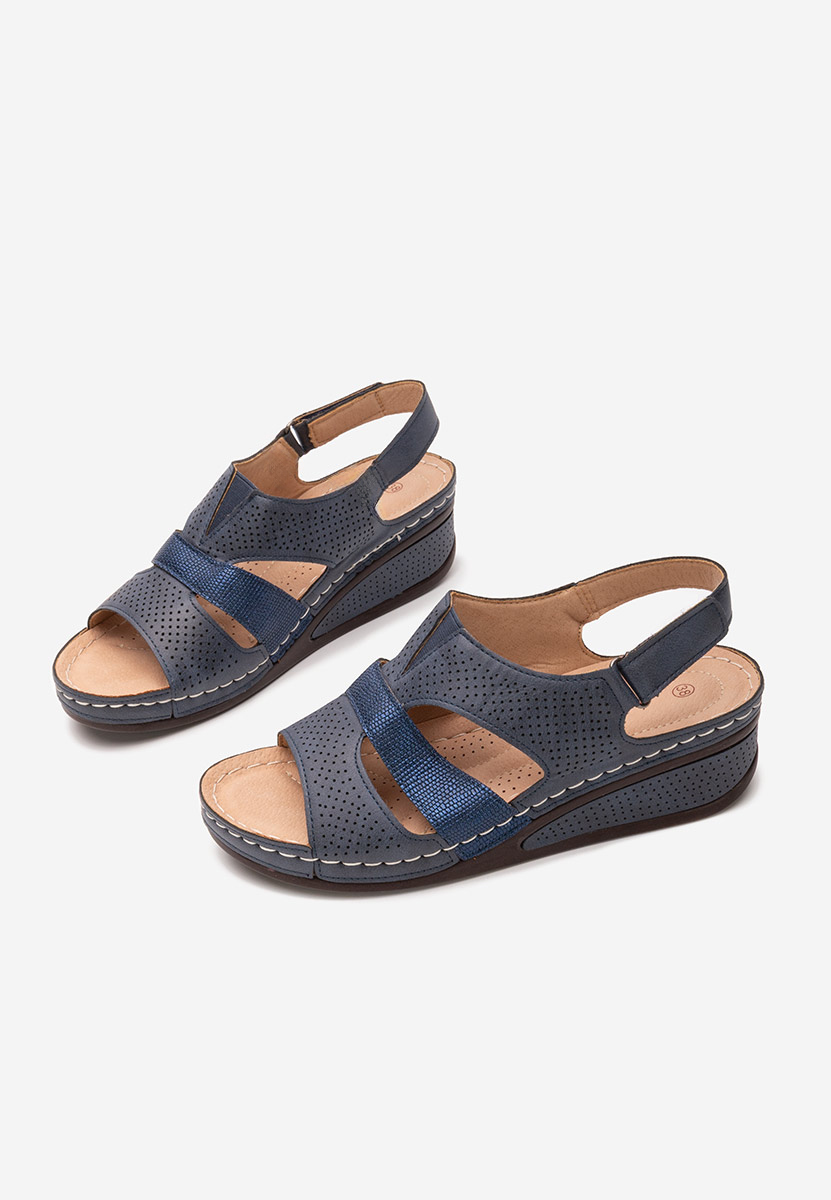Sandali con suola ortopedica Brenita blu scuro